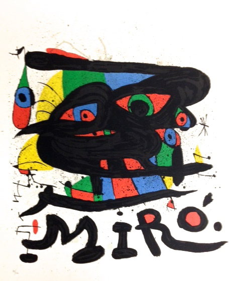 Vie Magazine Sculptures, Joan Miró Lithograph in color