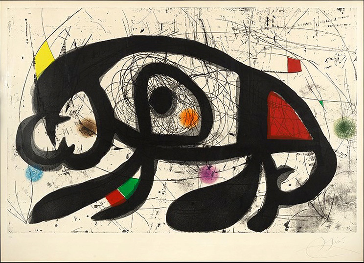 Vie Magazine La taupe hilare, Joan Miró – Etching and aquatint (1975)