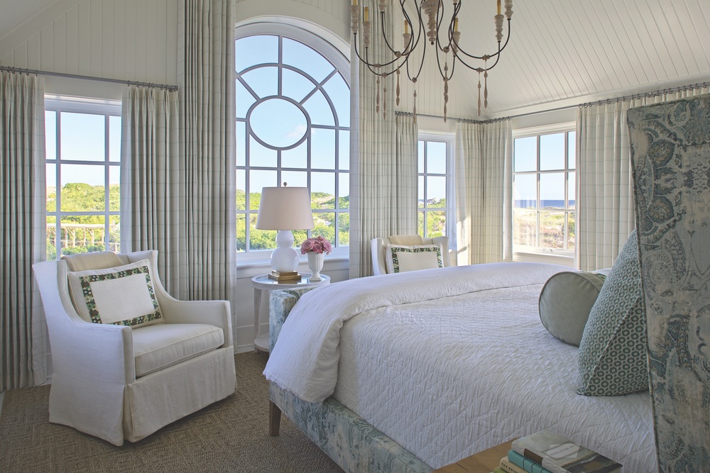 Bedroom of Legacy Home designed by New York Architect John Kirk, residing in WaterSound Beach, Florida VIE Magazine