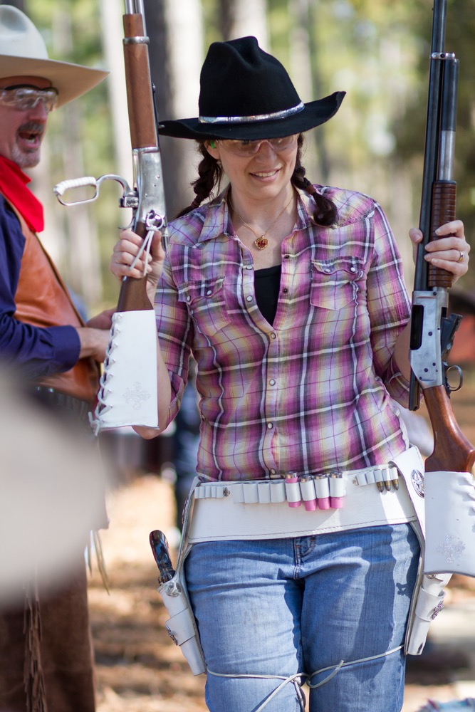 The ladies of Panhandle Cattle Company, such as “Flirt D. Lee,” all have their own cowgirl style.