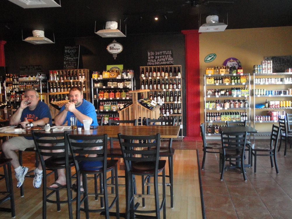 The laid-back tasting room at Hopjacks Filling Station