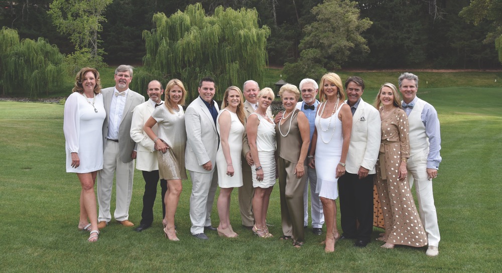 The gang outside poses in Napa Valley