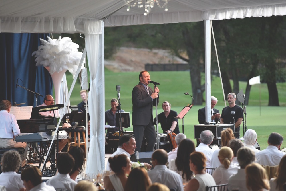 Kevin Spacey speaks to attendees