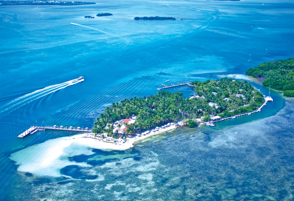 Little Palm Island aerial view