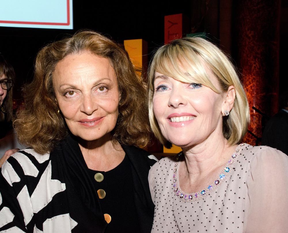 Diane von Furstenberg with VIE publisher Lisa Burwell at Ms. Foundation’s Gloria Awards