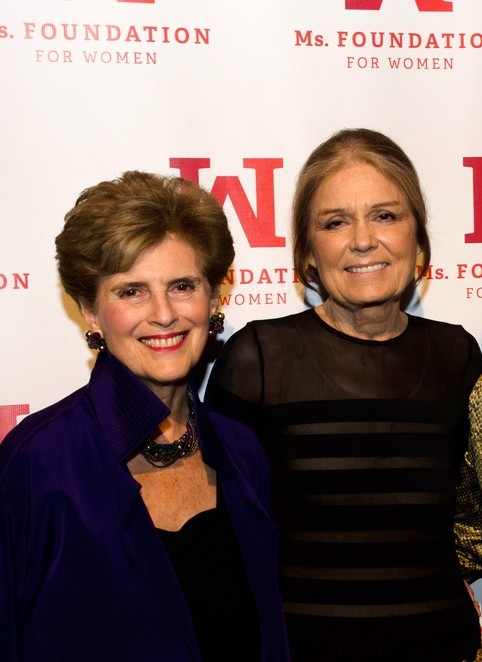 Ms. Foundation’s honorary founding mother Marie C. Wilson and founding mother Gloria Steinem
