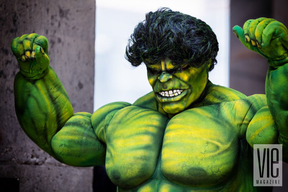 Incredible Hulk cosplayer at Dragon Con