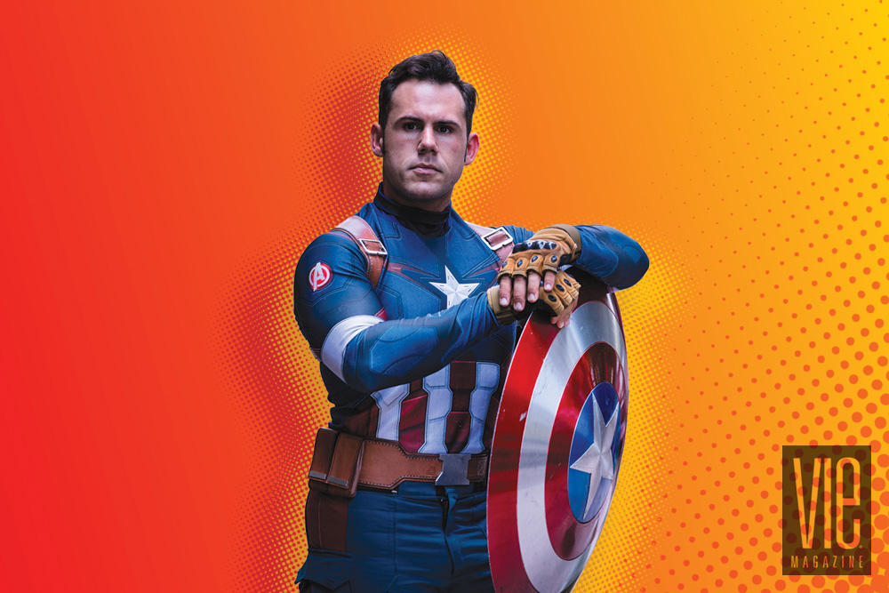 Captain America Steve Rogers Cosplayer Dragon Con
