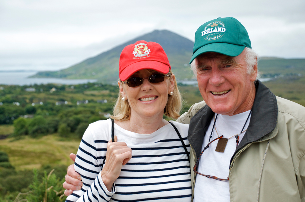 Lisa with her father, John Ryan, in Letterfrack, Ireland, in the summer of 2012.