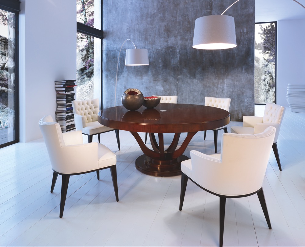 SELVA Table VICTORIA Design Tiziano Bistaffa + Chair DOLLY design Peggy Norris White