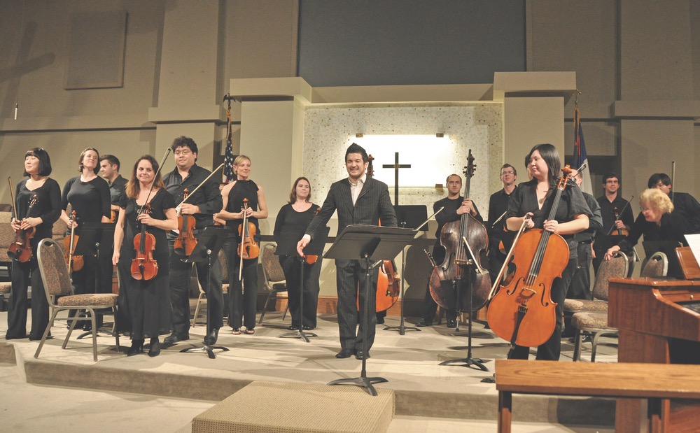 Orchestra after performance 