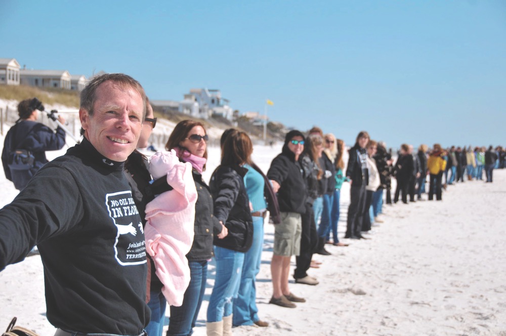 Dave Rauschkolb—found of Hands Across the Sand—draws the line