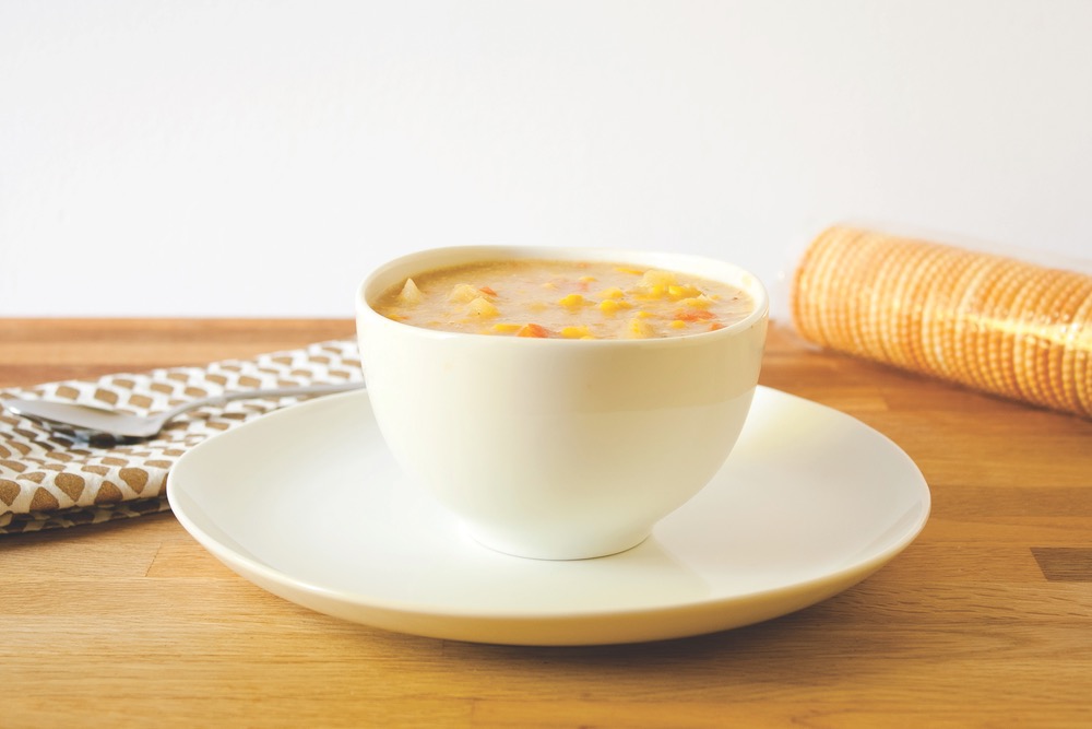 Vegan potato corn chowder