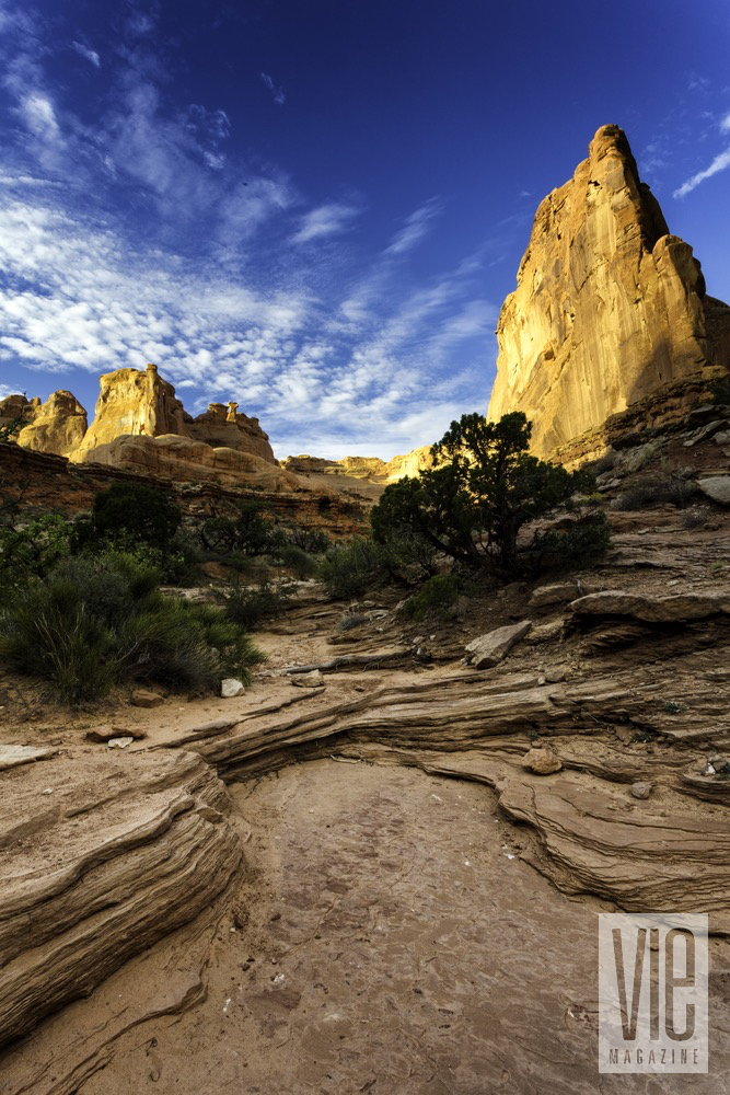 A Portrait Of National Park Centennial Cliffs And Rocks
