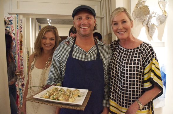 Christy Milliken with Table Five Chef, Phil McDonald, and Susan Benton of 30AEats.com