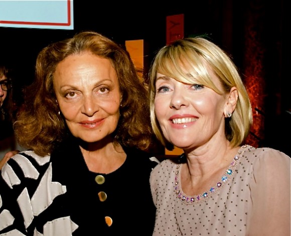 Diane von Furstenberg with Lisa Burwell