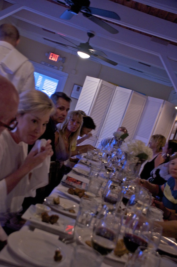 Family-style table setup at Bud & Alley's for Dinner Down South