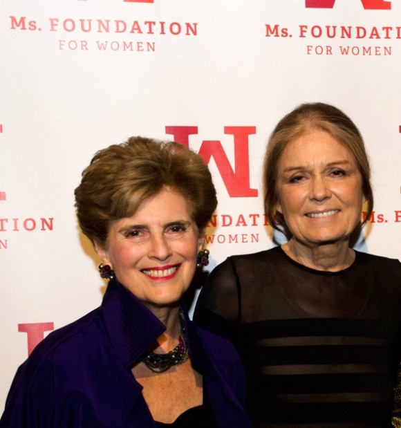 Ms. Foundation leaders Marie C. Wilson and Gloria Steinem