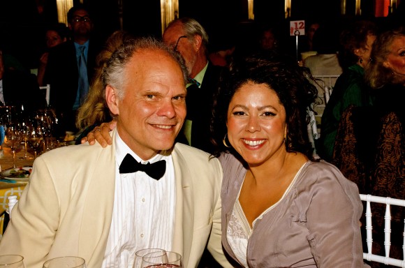 Designer Tucker Robbins with Evette Rios from ABC's The Chew