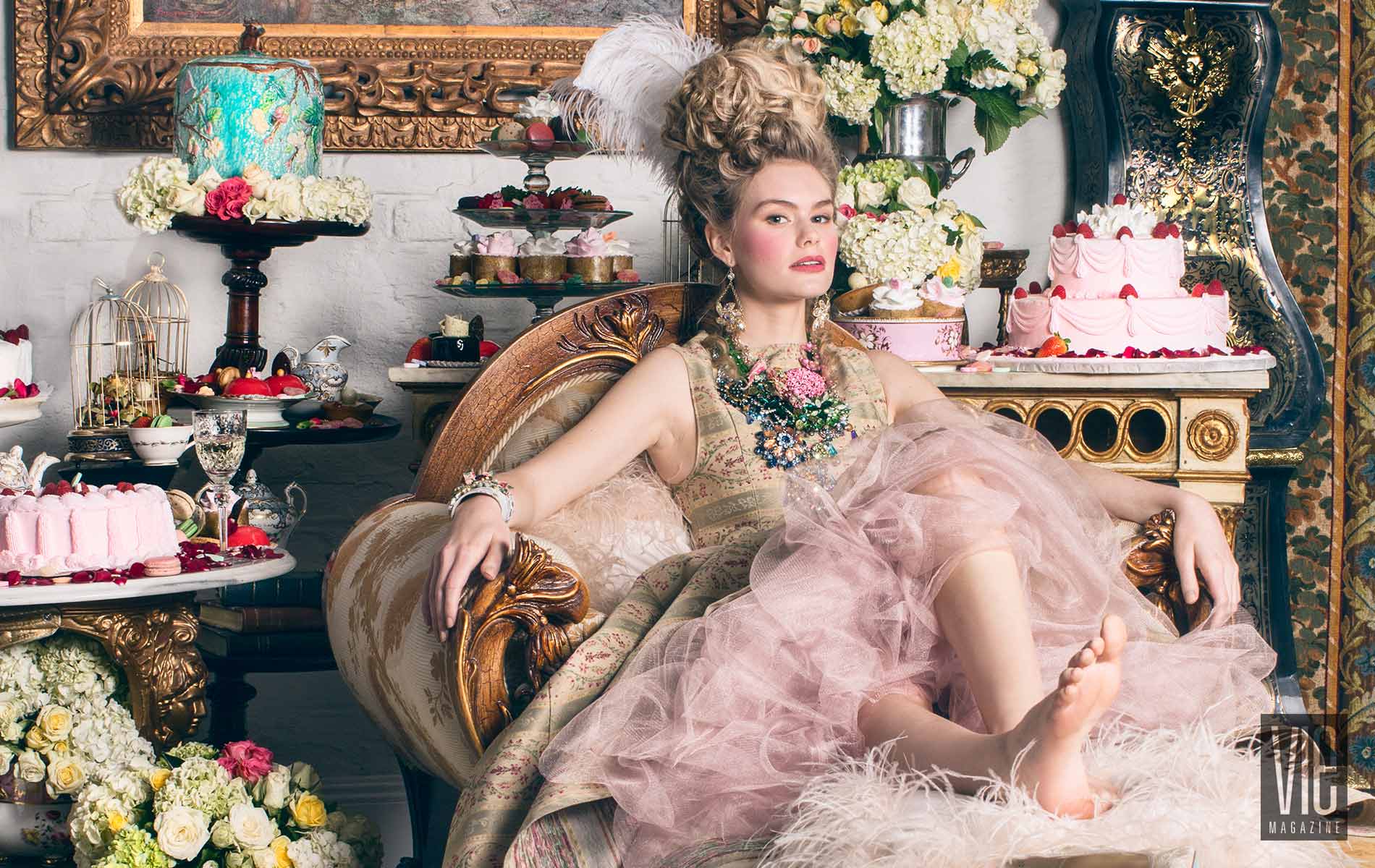 2015 South Walton Fashion Week Winner Miranda Abney in Marie Antoinette Photo Shoot