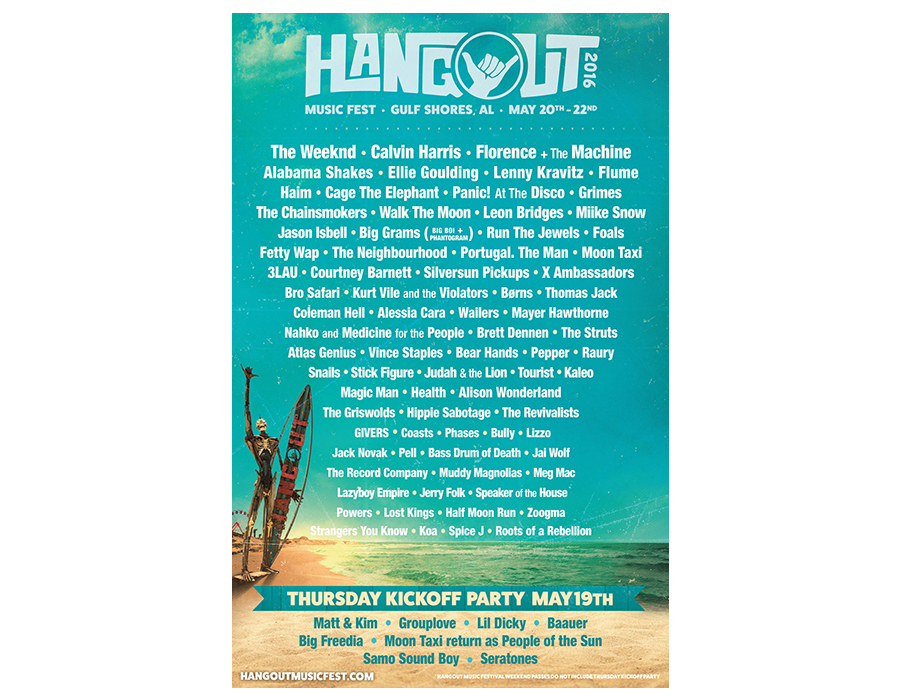 Lineup Of Artists And Entertainers To Appear At Hangout Music Festival
