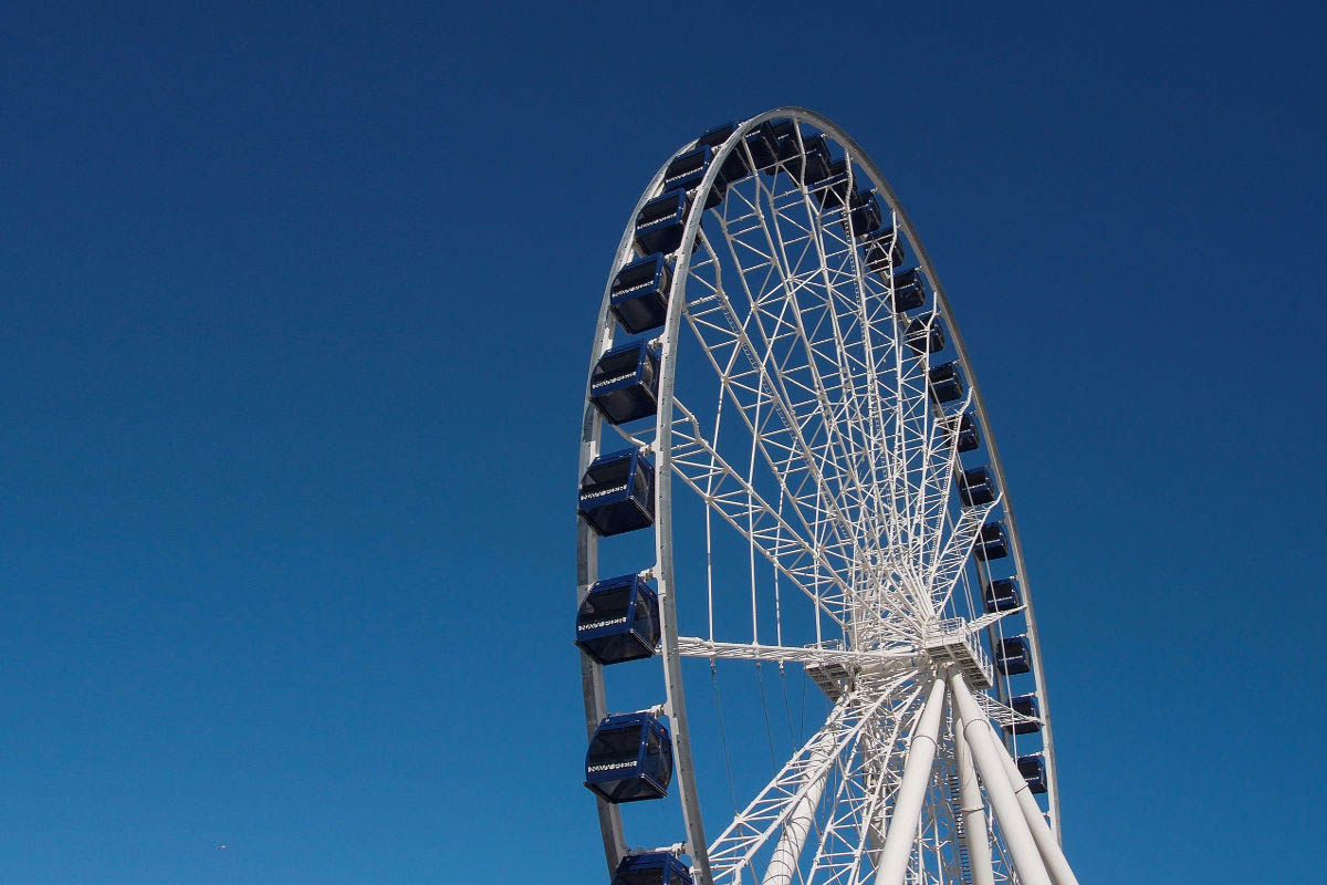 View of Navy Pier's Centennial Ferris Wheel