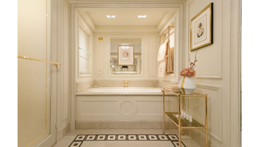 Vendome Terrace Suite Bathroom Interior at Paris Ritz