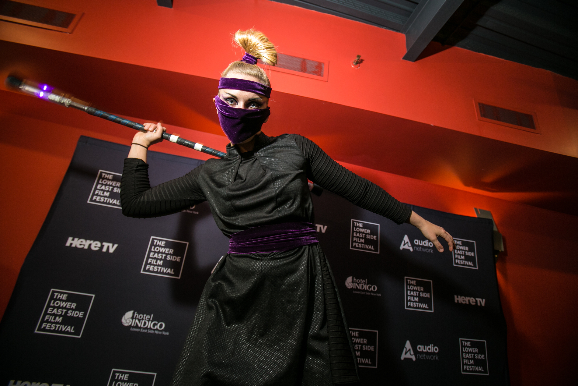 Ninja cosplay at Teenage Mutant Ninja Turtles Screening