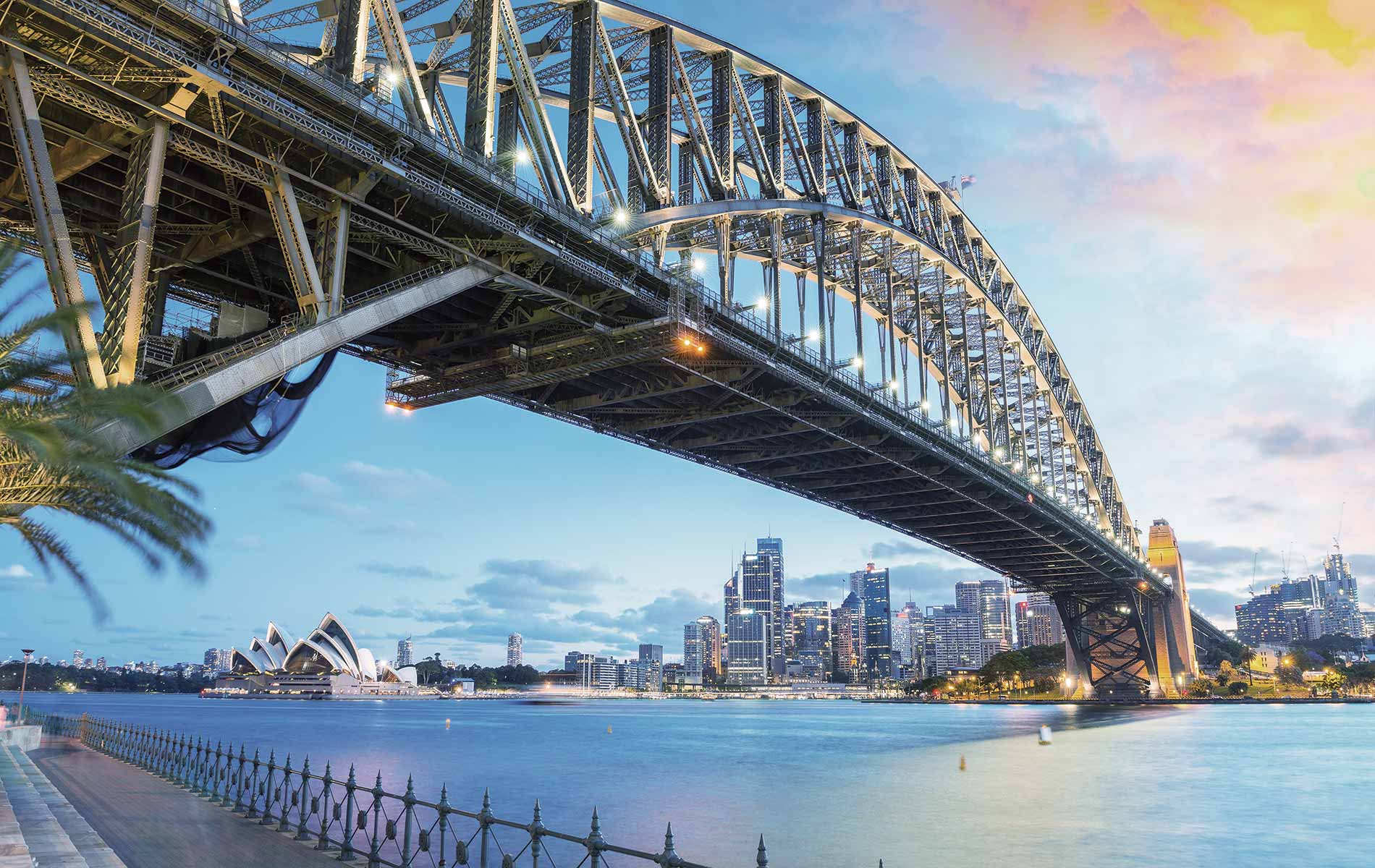 Sydney, Australia with the iconic Sydney Opera House and the Sydney Harbour Bridge Skylines of the World