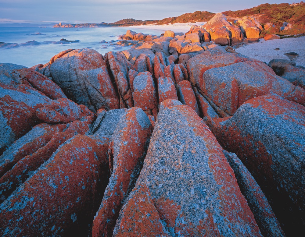 Granite shoreline bay of fires tasmania travel