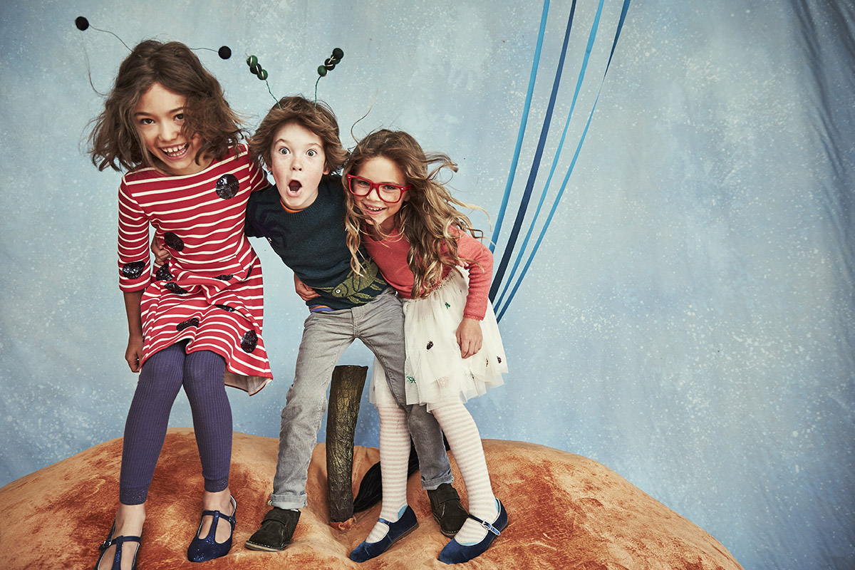 Boden and Roald Dahl Children's Wear Collaboration James and Giant Peach