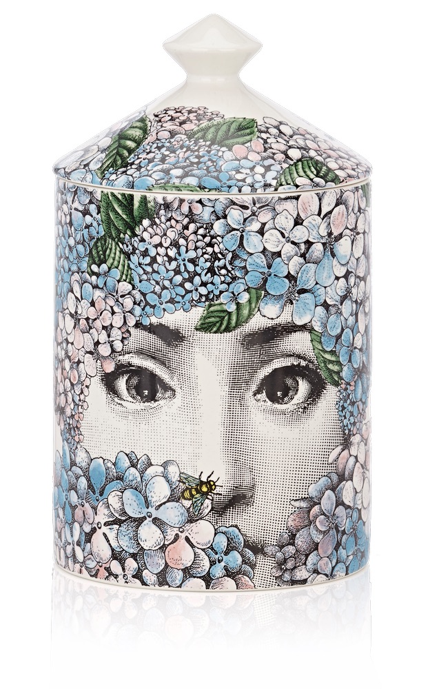 C'est La VIE Curated Collection Enchanted Garden Party Fornasetti Ortensia Lidded Candle