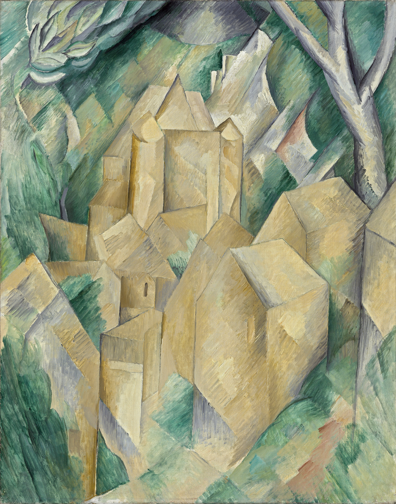 Georges Braque, Le Château de la Roche-Guyon, 1909. © ADAGP, Paris 2016. Courtesy Pushkin Museum, Moscow Louis Vuitton Icons of Modern Art: The Shchukin Collection