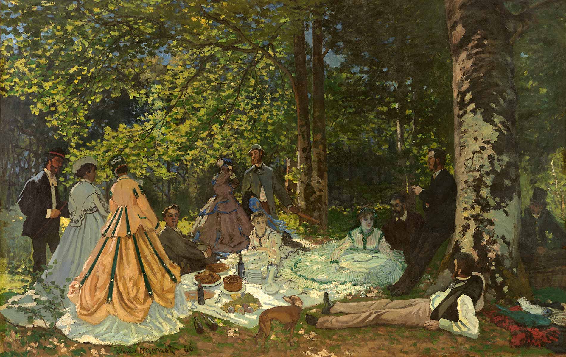 Claude Monet, Le Déjeuner sur l'herbe, 1866. Courtesy Pushkin Museum, Moscow Louis Vuitton Icons of Modern Art: The Shchukin Collection