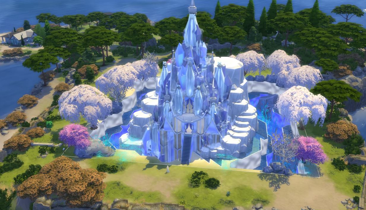 Disney castle design from Frozen by Hatsy on The Sims