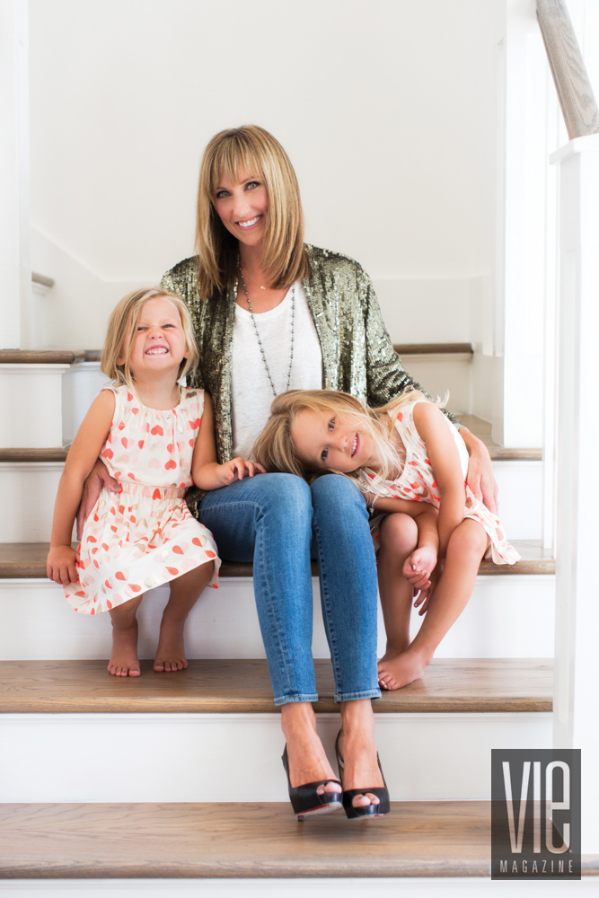 Amy Giles with daughters
