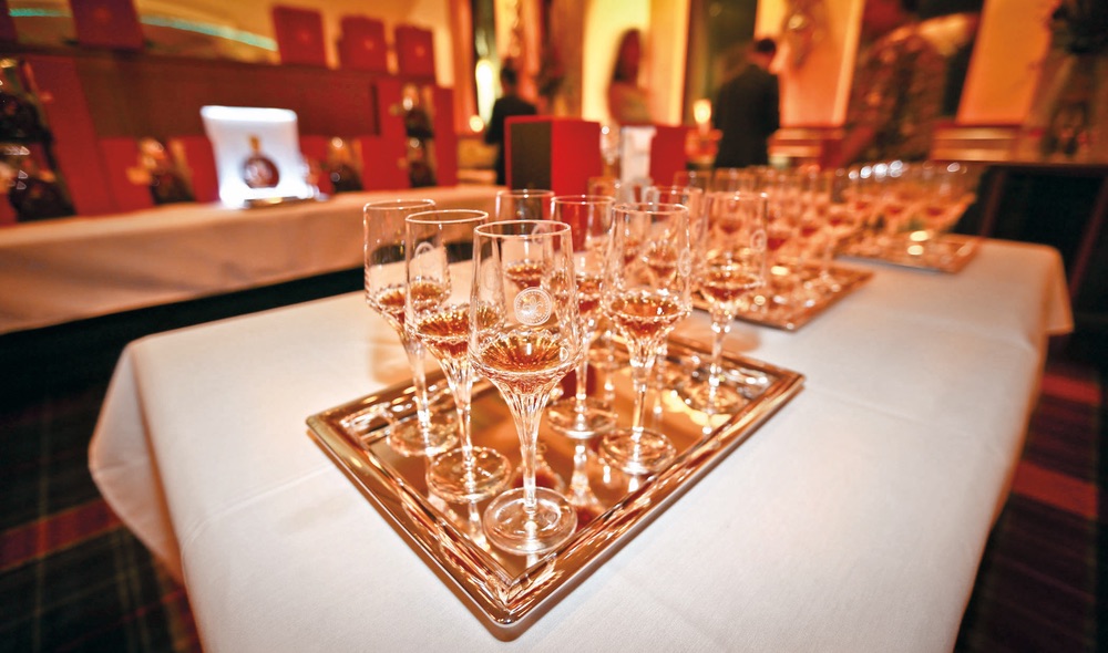 Louis XIII in crystal glasses Capt Andersons event The Sophisticate Issue 2016