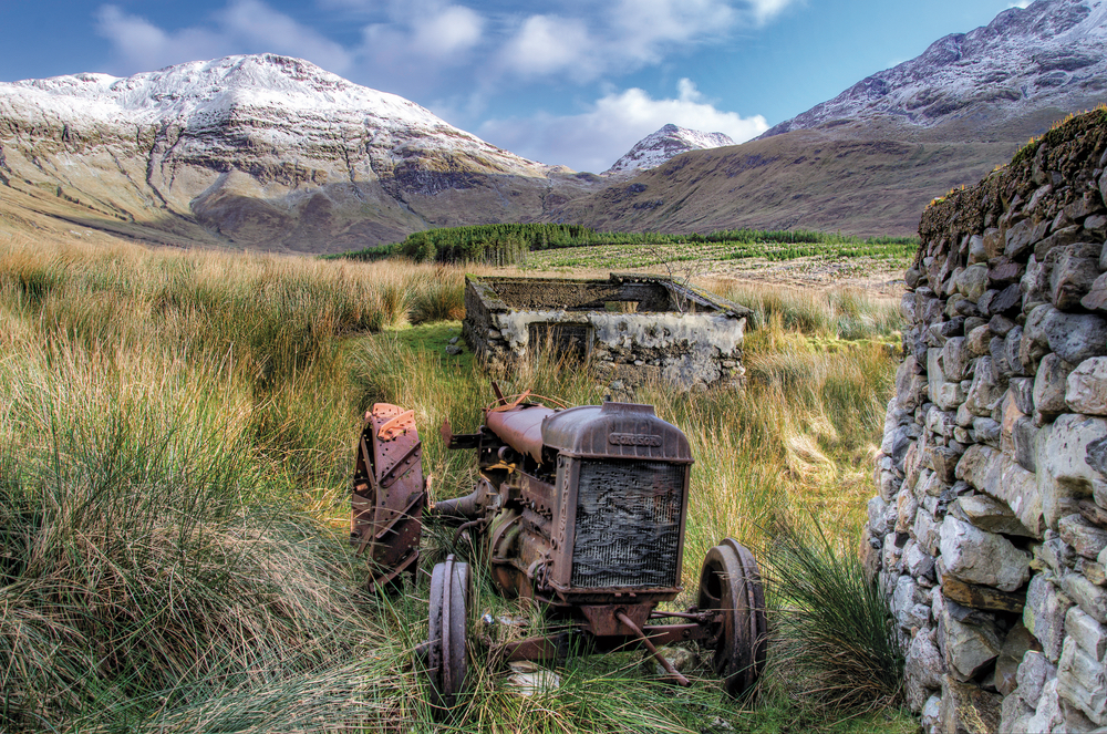 “After a nice hike through the bog I spotted this cottage and went for a closer look. I spotted the old Fordson tractor and knew this would make an interesting focal point to amazing mountains in the background.” Taken at the foothills of Benbaun in Connemara. Photo by Trevor Dubber