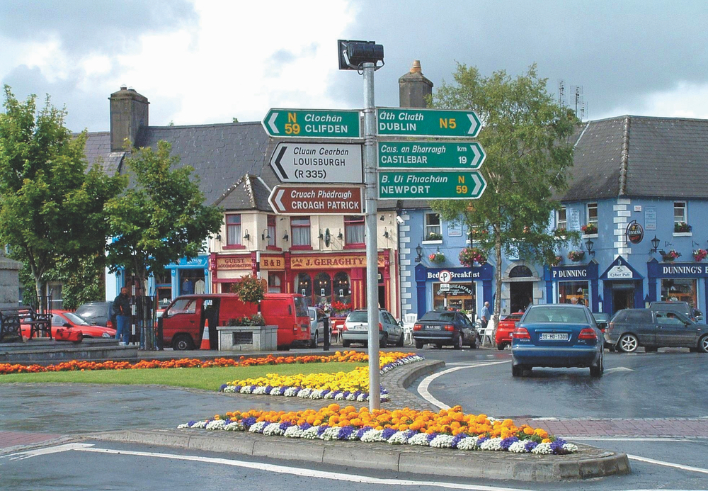 Bustling City Centre of Westport with shops pubs and culture Connemara Life 2016