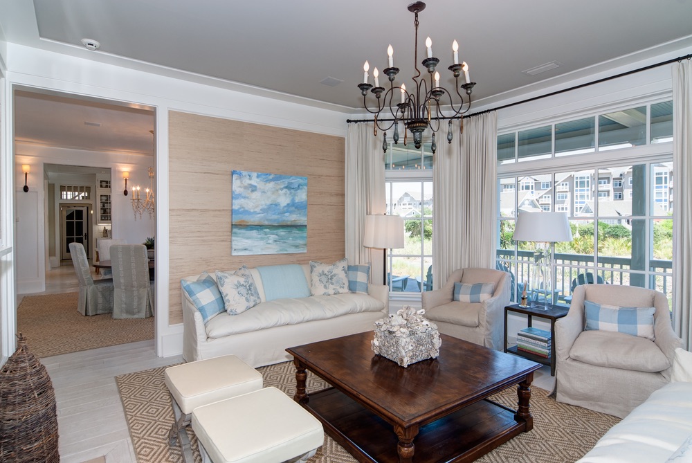Beautiful living area with a view in WaterSound, Florida Erin Oden The Sophisticate Issue 2016