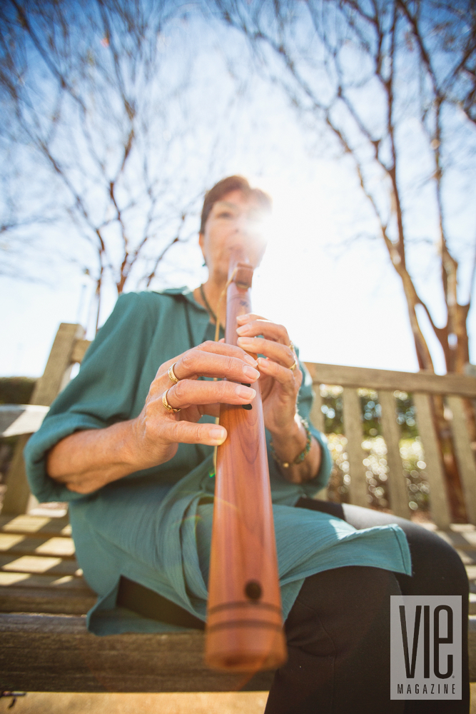 Robin Horne, a classically trained silver flutist