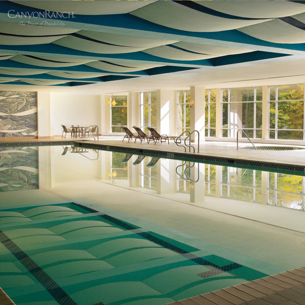 Indoor pool at Canyon Ranch Resort & Spa Lenox, in Massachusetts, USA