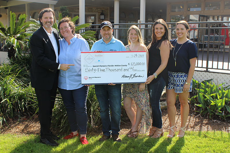 Hannah Martin's Check Presentation from la Lumiere, A Masquerade Affair with Special Olympics Florida of Walton County