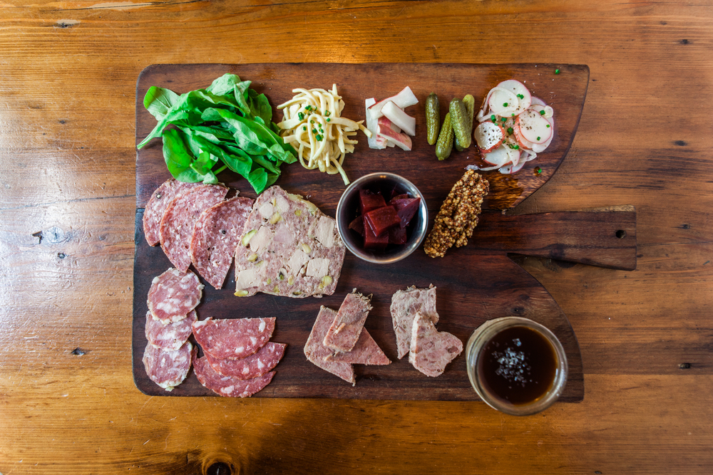 A charcuterie board appetizer from Chez Fonfon in Birmingham, Alabama