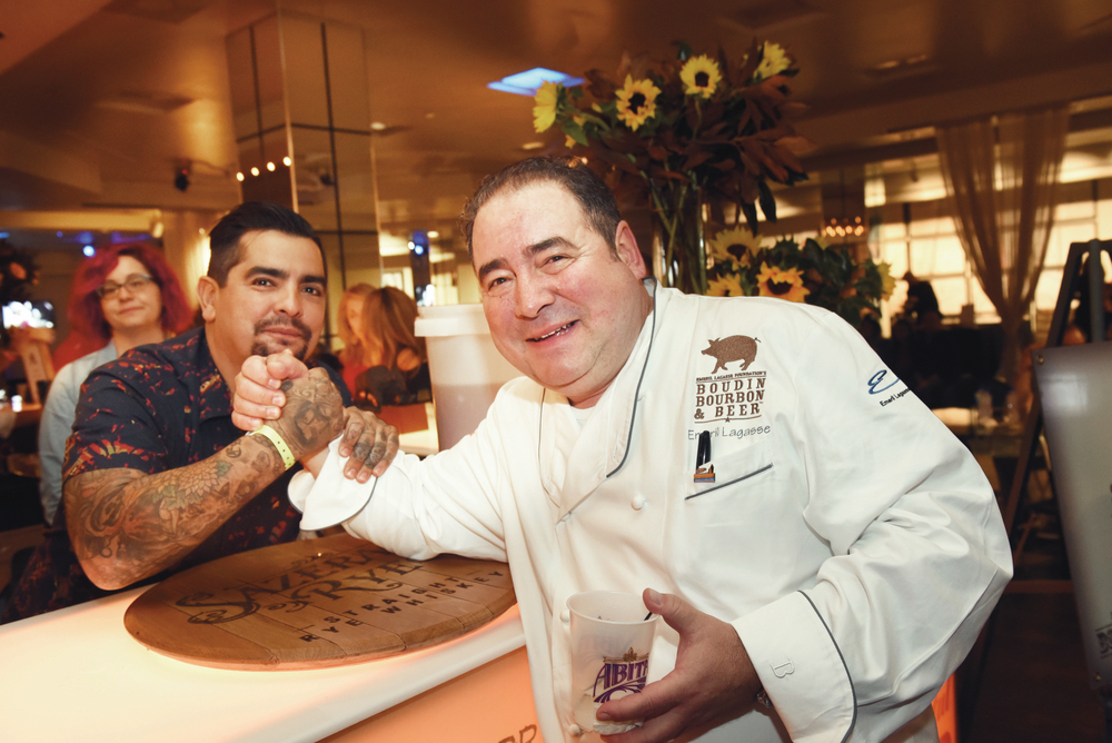 The proud host himself, Emeril Lagasse at The Twelfth Annual Boudin, Bourbon and Beer
