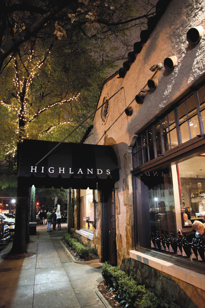 Exterior shot of Highlands Bar and Grill in Birmingham Alabama Frank Stitt