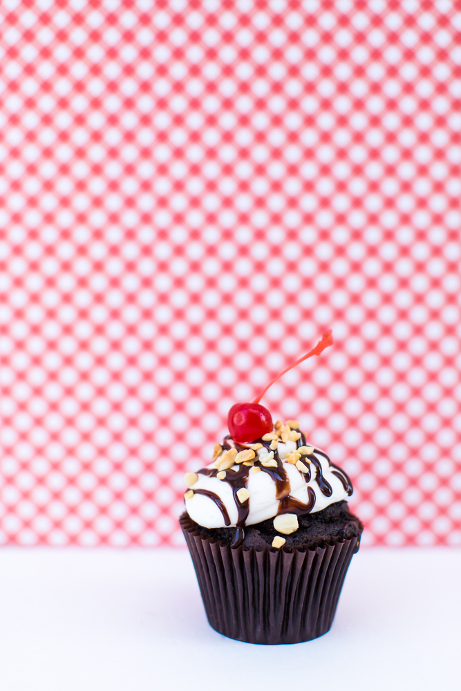 Chocolate cupcake from Smallcakes Cupcakery and Creamery