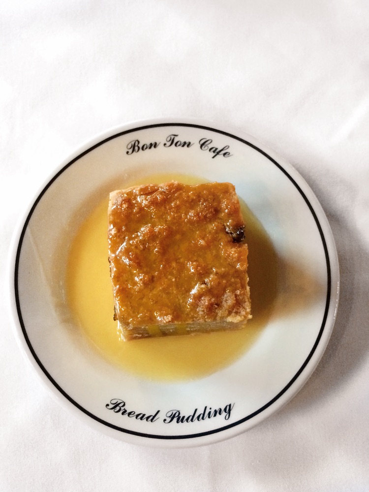 Bon Ton Cafe; New Orleans; Bread Pudding