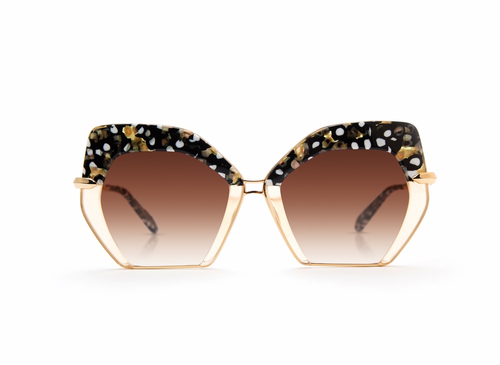 Octavia Sunglasses in Plume to Champagne 24K