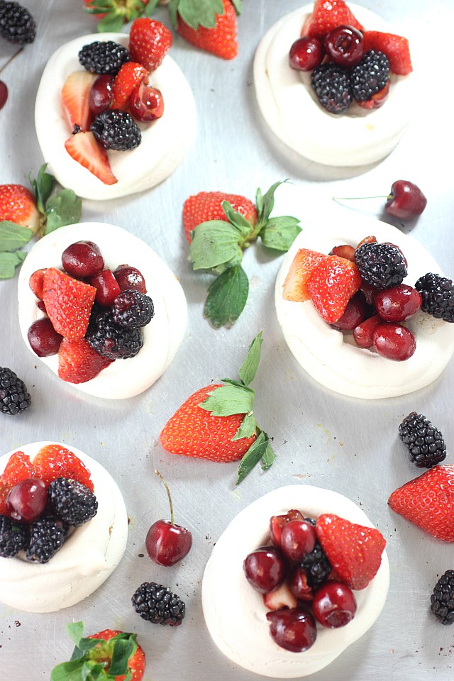 Mind Over Batter Berry Pavlovas